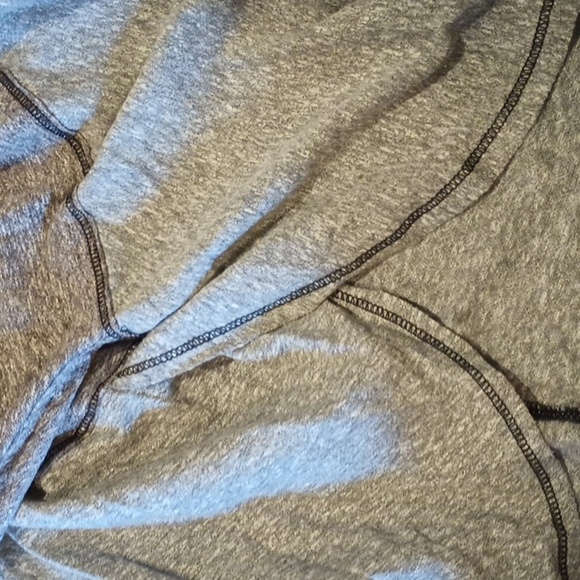 We The Free Two Tone Grey Oversized Loose Fit long Sleeve Crop Top PPPP - Picture 5 of 8